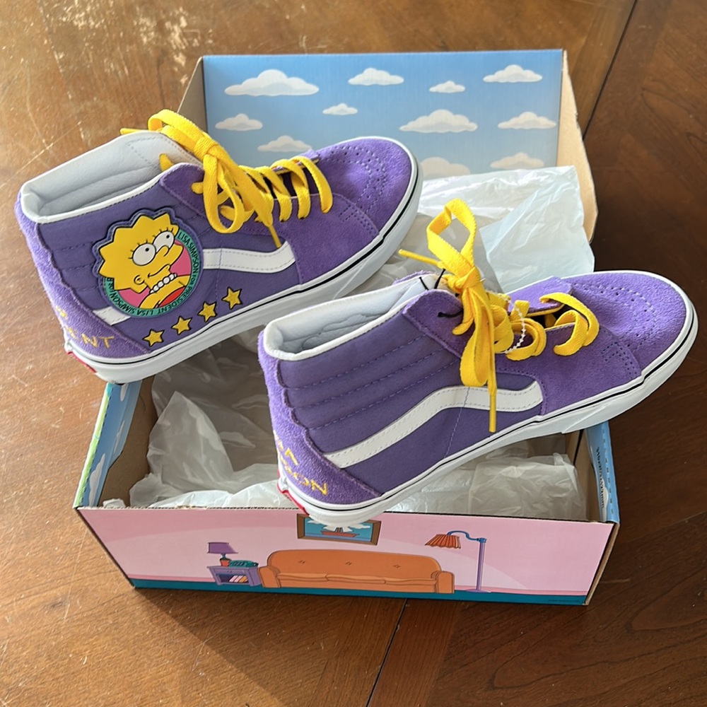 Limited Edition The Simpsons ™️ x Vans Lisa Simpson Sneakers | New In Box - Picture 7 of 16